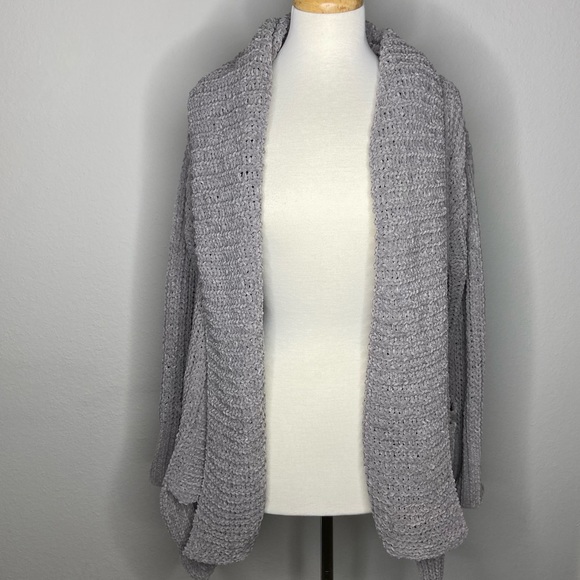 Vici Chenile Open Front Oversized Cardigan Sweater - Picture 2 of 9